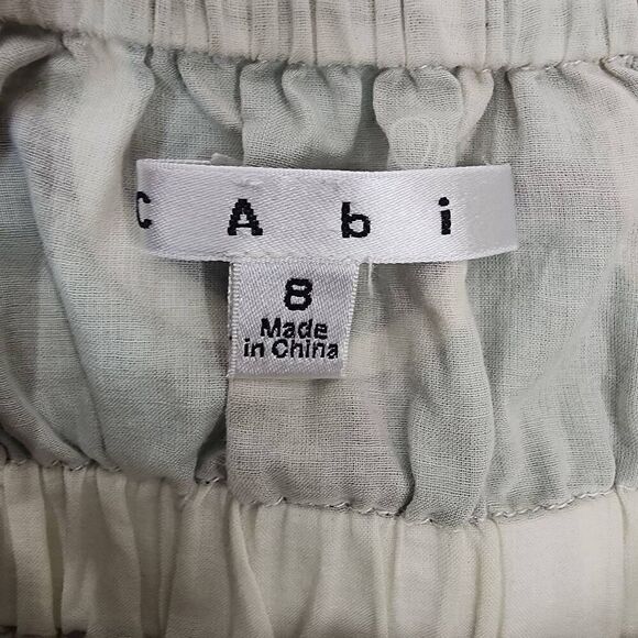Cabi Y2K Size 8 Spaghetti Strap Sundress, Beaded Embellished Multicolor Patchwor - Picture 6 of 7